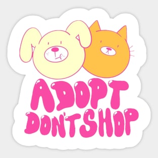 cat dog Sticker